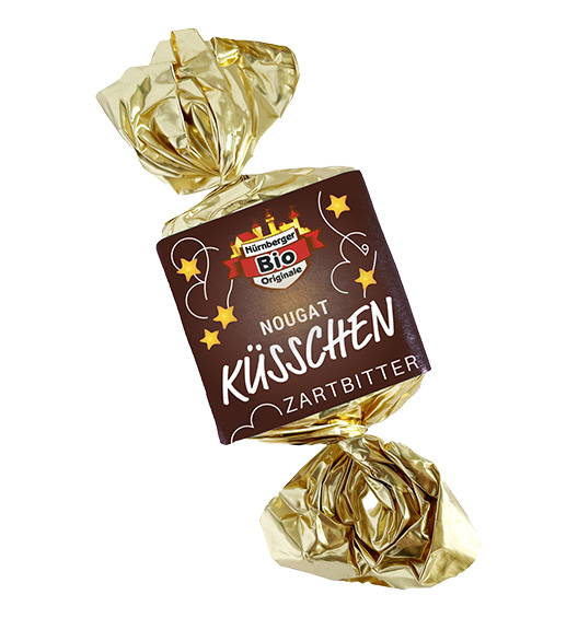 Bio Nougatküsschen Zartbitterschokolade